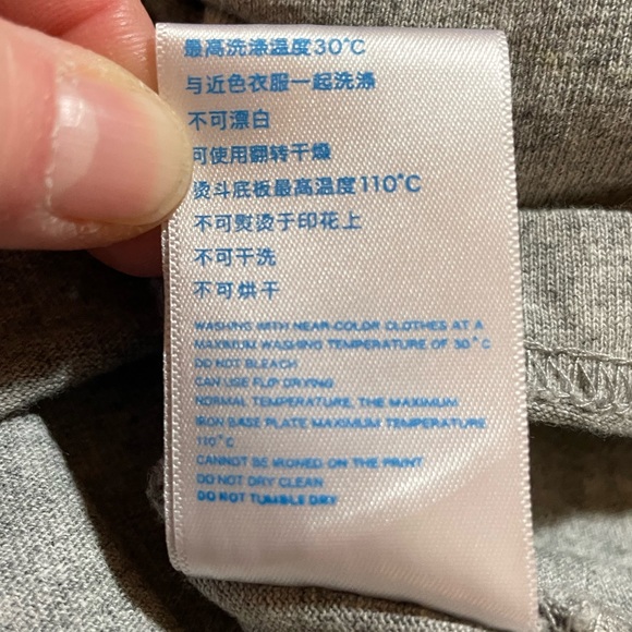 New Wave Street Culture Design heather gray tee w/ puffy Don’t Say So Much sz M - Picture 9 of 10